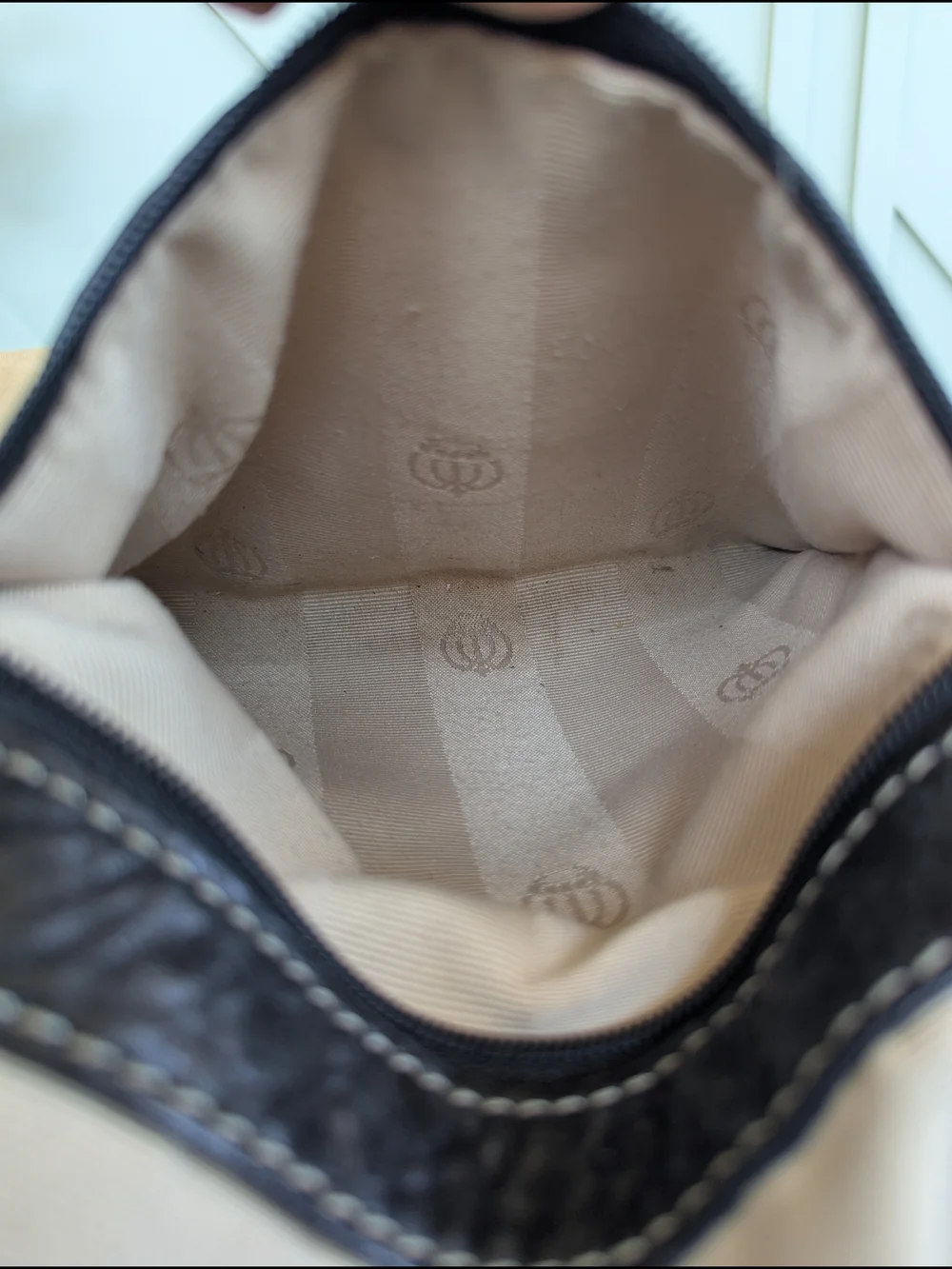 vintage Juicy Couture black leather hobo shoulder bag